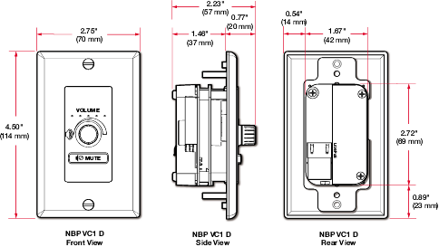 NBP VC1 D dimensions diagram